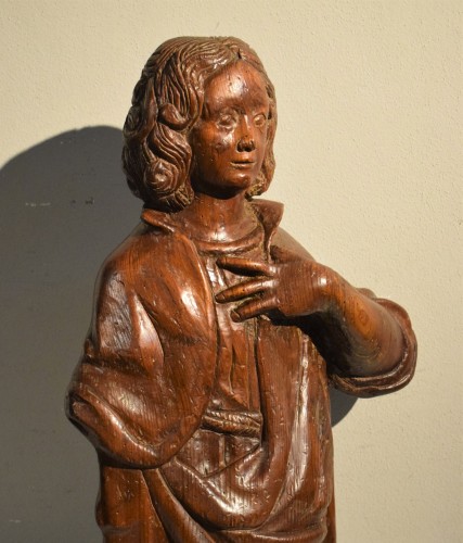 Antiquités -  St. John  Wooden sculpture of French School 16th century